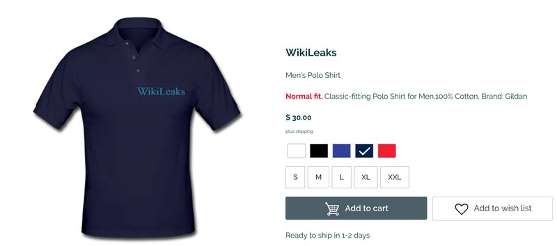 Illustration for article titled All The Best Garbage From WikiLeaks's Online Store